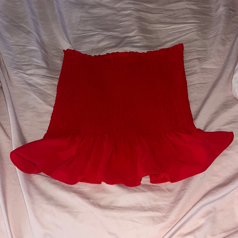 Showpo red skirt